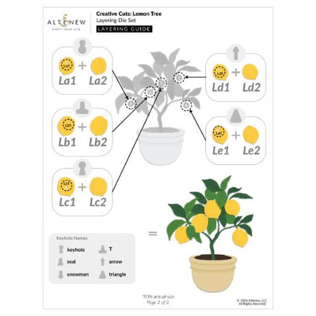 Altenew - Creative Cuts: Lemon Tree Layering Die Set