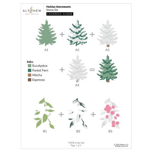 Altenew - Holiday Adornments - Complete Bundle - Postage as per Actual