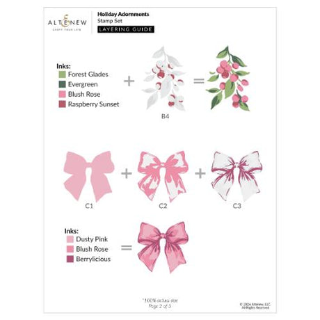 Altenew - Holiday Adornments - Complete Bundle - Postage as per Actual