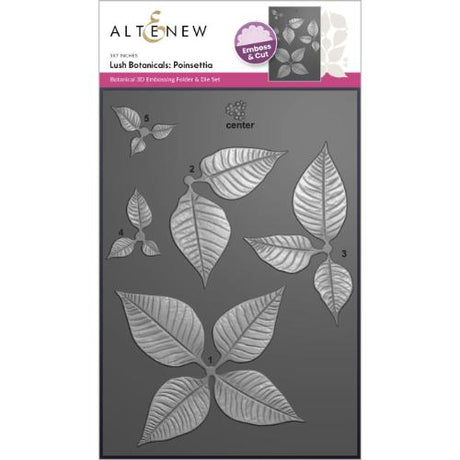 Altenew - Lush Botanicals: Poinsettia 3D Embossing Folder & Die Set