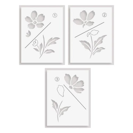 Altenew - Painted Petals Stencil Set (3 in 1)