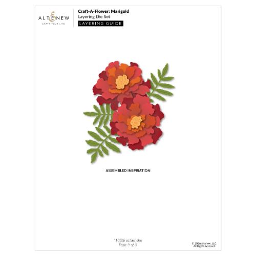 Altenew - Craft-A-Flower: Marigold Layering Die Set - Postage as per Actual