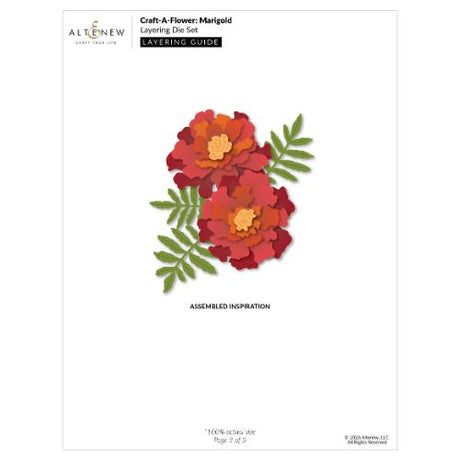 Altenew - Craft-A-Flower: Marigold Layering Die Set - Postage as per Actual