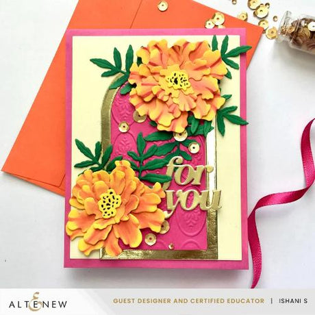 Altenew - Craft-A-Flower: Marigold Layering Die Set - Postage as per Actual
