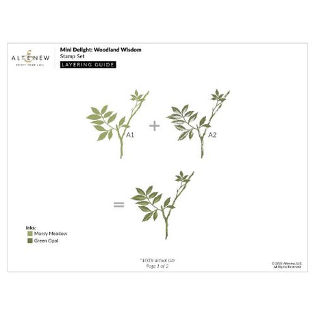 Altenew - Mini Delight: Woodland Wisdom Stamp & Layering Die Set