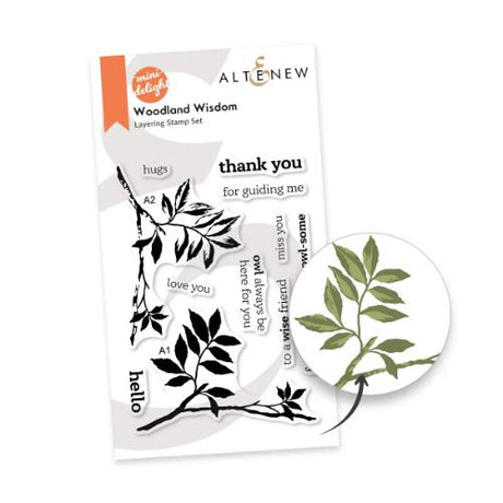 Altenew - Mini Delight: Woodland Wisdom Stamp & Layering Die Set