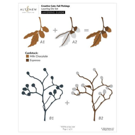 Altenew - Creative Cuts: Fall Pickings Layering Die Set