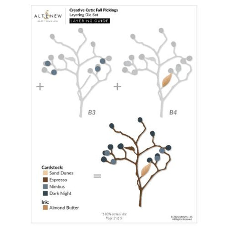 Altenew - Creative Cuts: Fall Pickings Layering Die Set