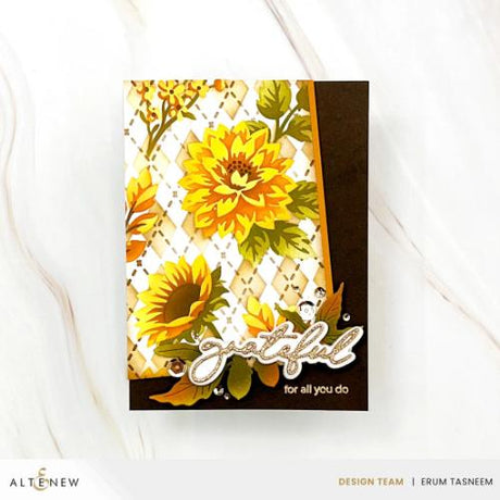 Altenew - Stencil Art: Botanical Argyle & Add-on Die Bundle - Postage as per Actual