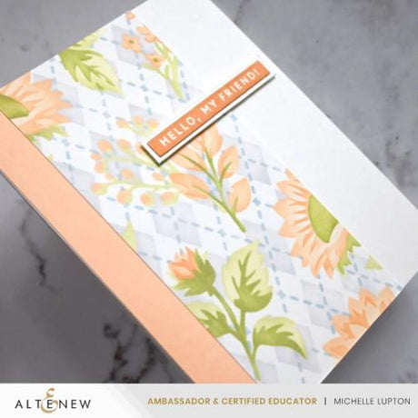 Altenew - Stencil Art: Botanical Argyle & Add-on Die Bundle - Postage as per Actual