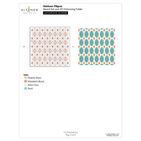 Altenew - Heirloom Filigree - Complete Bundle - Postage as per Actual