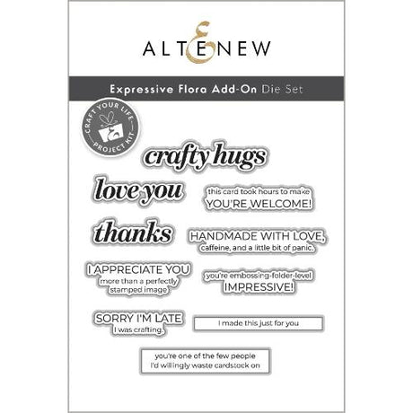 Altenew - Craft Your Life Project Kit: Expressive Flora & Add-on Die Bundle - Postage as per Actual