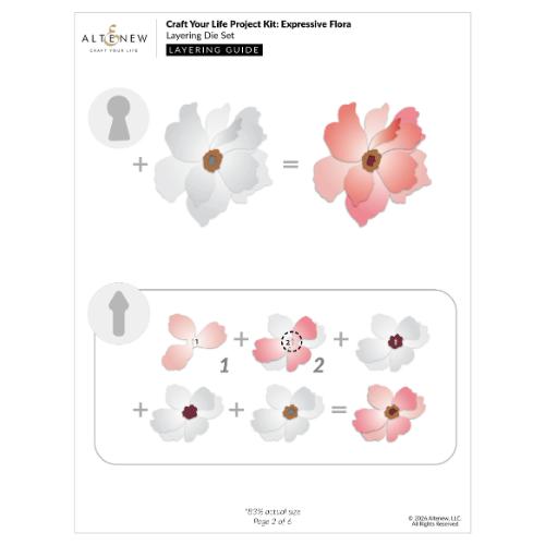 Altenew - Craft Your Life Project Kit: Expressive Flora & Add-on Die Bundle - Postage as per Actual