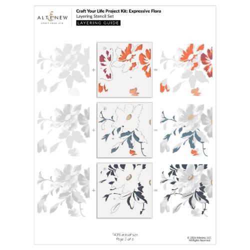 Altenew - Craft Your Life Project Kit: Expressive Flora & Add-on Die Bundle - Postage as per Actual