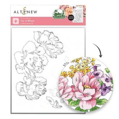 Altenew - Build-A-Garden: Joy in Bloom & Add-on Die Bundle - Postage as per Actual