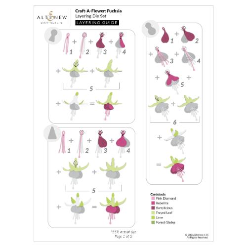 Altenew - Craft-A-Flower: Fuchsia Layering Die Set