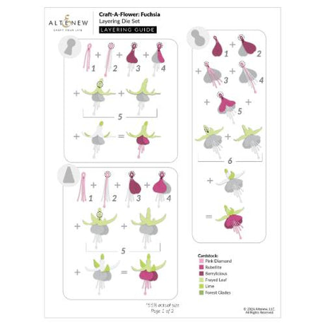 Altenew - Craft-A-Flower: Fuchsia Layering Die Set