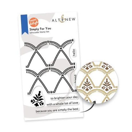 Altenew - Mini Delight: Simply For You Stamp & Layering Die Set