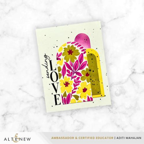 Altenew - Arched Sentiments Stamp & Die Bundle - Postage as per Actual