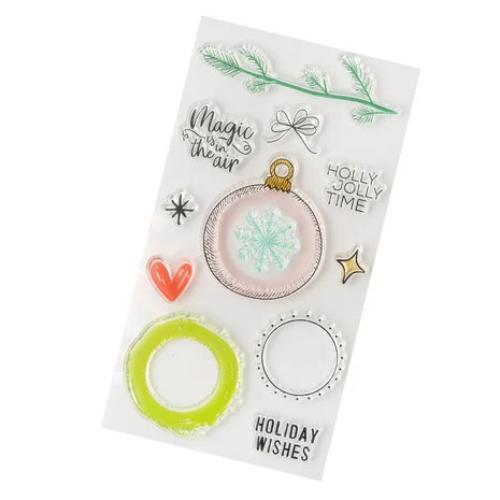 Vicki Boutin Peppermint Kisses Stamps Acrylic Holiday Wishes (11pcs) (34021948)