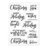 Waffle Flower - Essential Christmas Diecut - Black