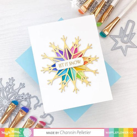 Waffle Flower - Star Snowflake Stamp Set