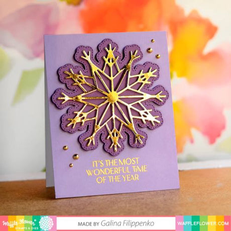 Waffle Flower - Star Snowflake Stencil Duo