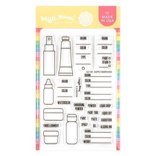 Waffle Flower - Supply Swatching Stamp Set