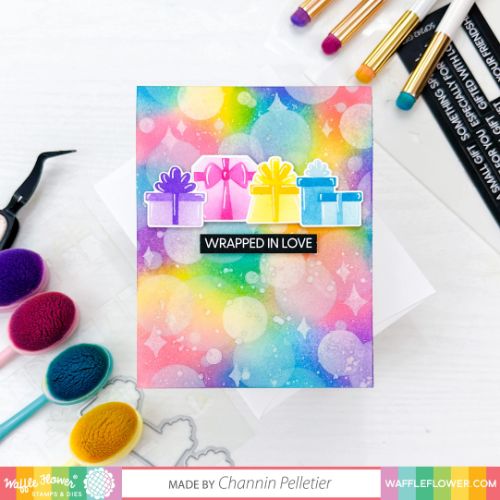 Waffle Flower - Bokeh Stencil Trio