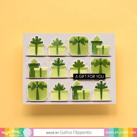 Waffle Flower - Multiple Presents Die-n-stencil