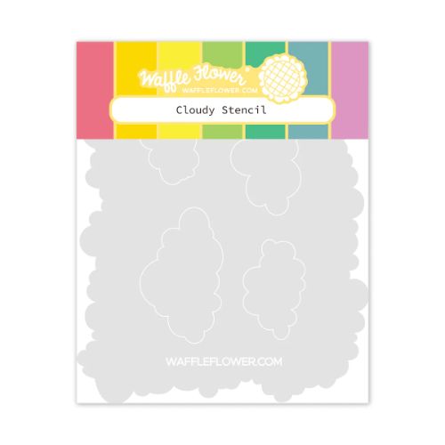 Waffle Flower - Cloudy Stencil