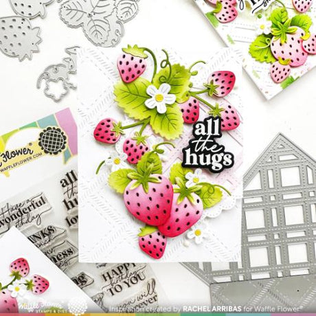 Waffle Flower - Strawberries Die