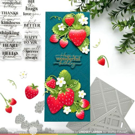 Waffle Flower - Strawberries Die