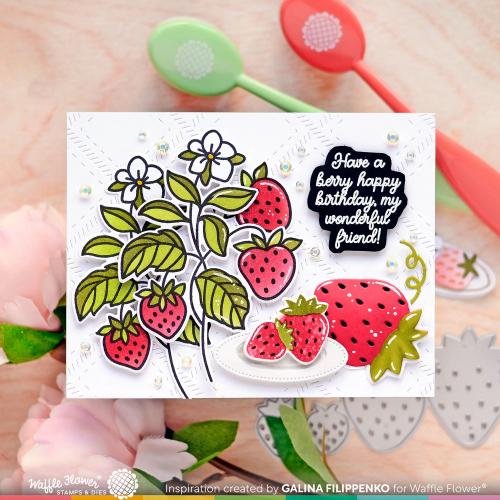 Waffle Flower - Sweet Strawberry Matching Die