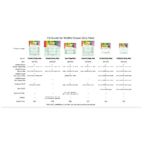 Waffle Flower - 4.75x6 Grip Mat v2