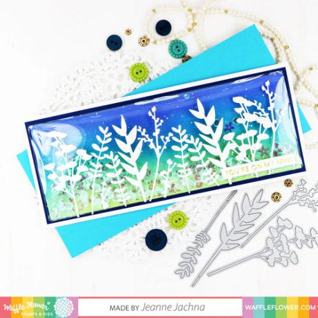 Waffle Flower - Shaker Cover - 3"x8" Flat Slimline - 5/pk