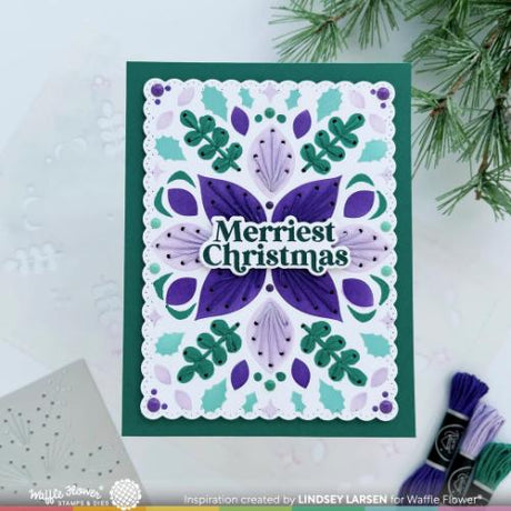 Waffle Flower - Winter Floral Stitching Die