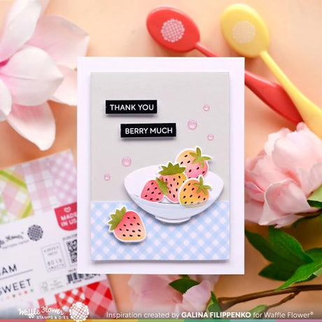 Waffle Flower - Berry Sweet Gingham Paper Pad