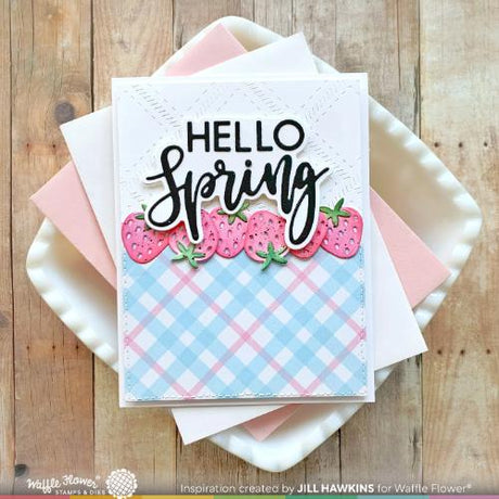 Waffle Flower - Berry Sweet Gingham Paper Pad