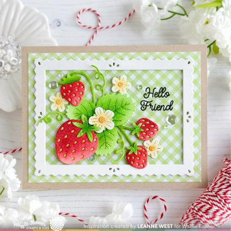 Waffle Flower - Berry Sweet Gingham Paper Pad