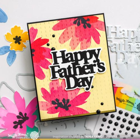 Waffle Flower - Father's Day Word Die