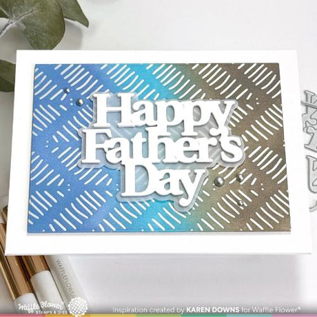 Waffle Flower - Father's Day Word Die