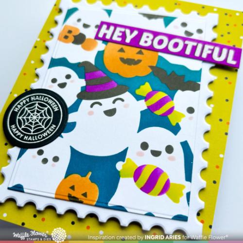 Waffle Flower - Postage Collage Spooktacular Stamp Set