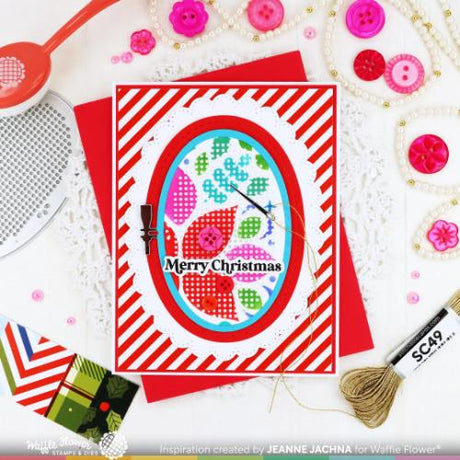 Waffle Flower - Winter Floral Stencil