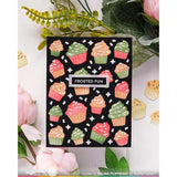 Waffle Flower - Cupcake Background Texture Die