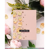 Waffle Flower - Cupcake Background Texture Die