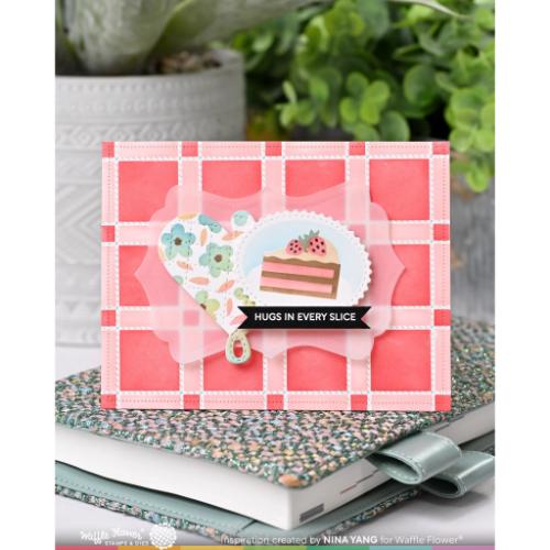 Waffle Flower - Nesting Piercing Fancy Labels Die
