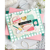 Waffle Flower - Nesting Piercing Fancy Labels Die