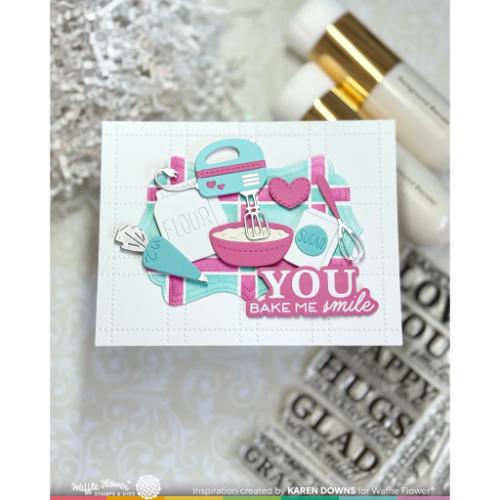 Waffle Flower - Nesting Piercing Fancy Labels Die