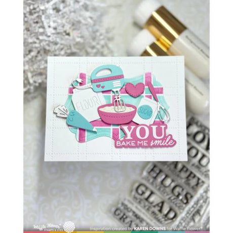 Waffle Flower - Nesting Piercing Fancy Labels Die